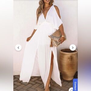 Elegant White Maxi Dress